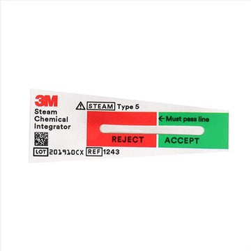 3M-1243A Comply™ SteriGage™ Chemical Integrator INDICATOR STERILIZATION STEAM, BX/500